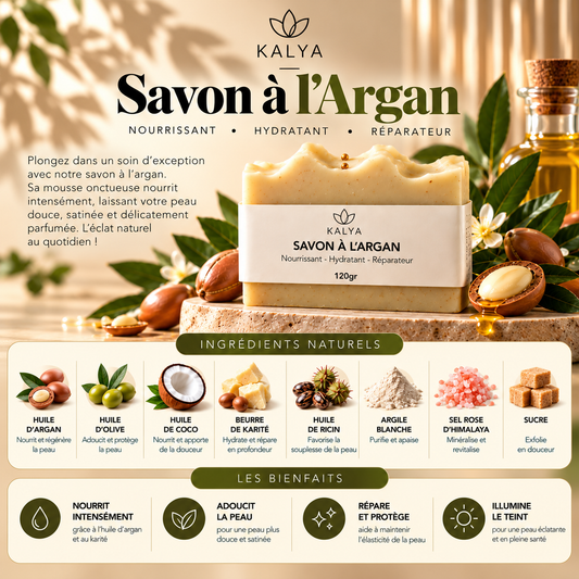 Savon à l'Argan Saponifié à froid