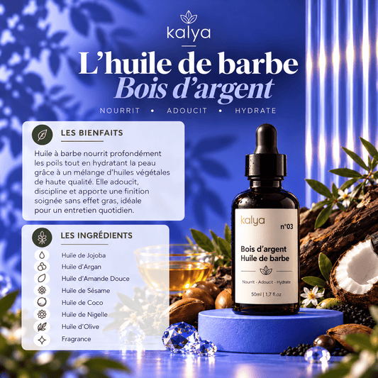 Huile de Barbe Bois d'Argent 50 ml - kalya