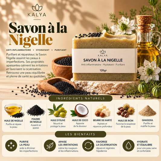 Savon à la Nigelle Saponifié à froid