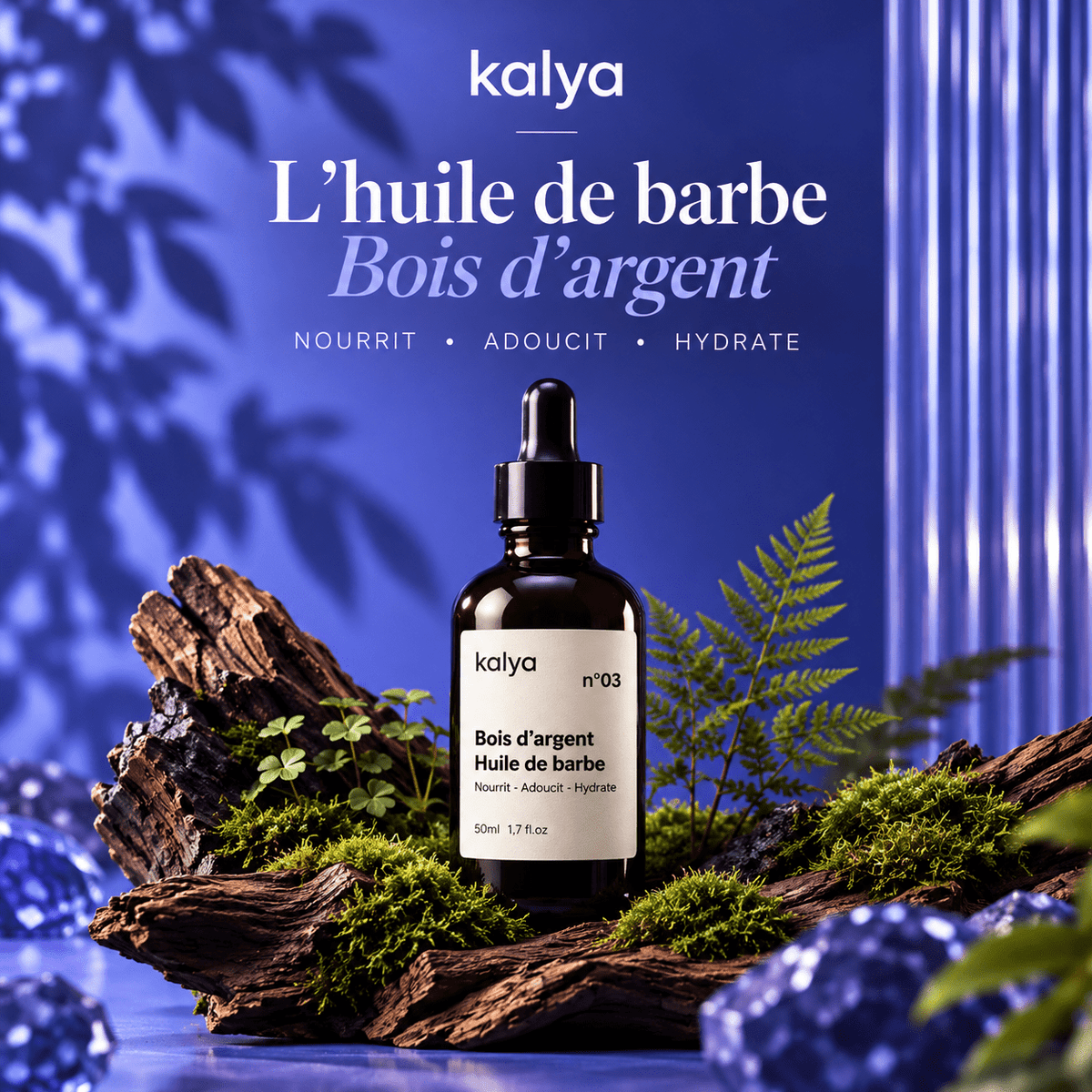 Huile de Barbe Bois d'Argent 50 ml - kalya