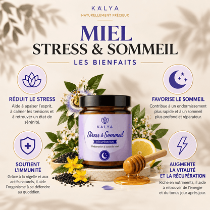 Miel Stress & Sommeil - Préparation à base de miel - kalya