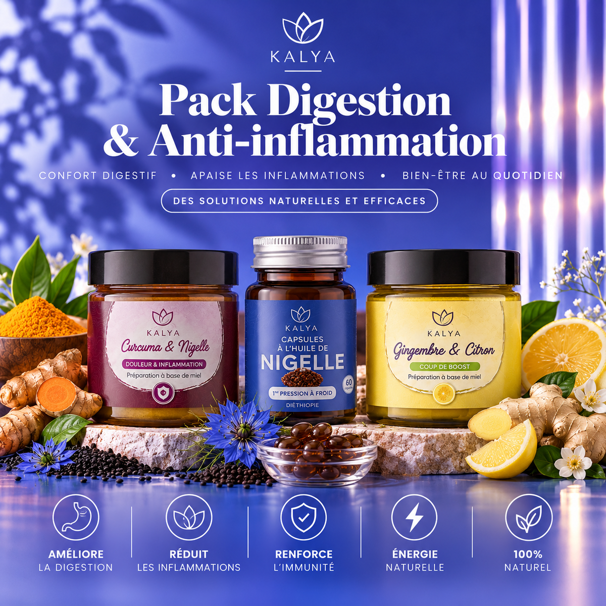 Pack digestion et Anti-inflammation - kalya