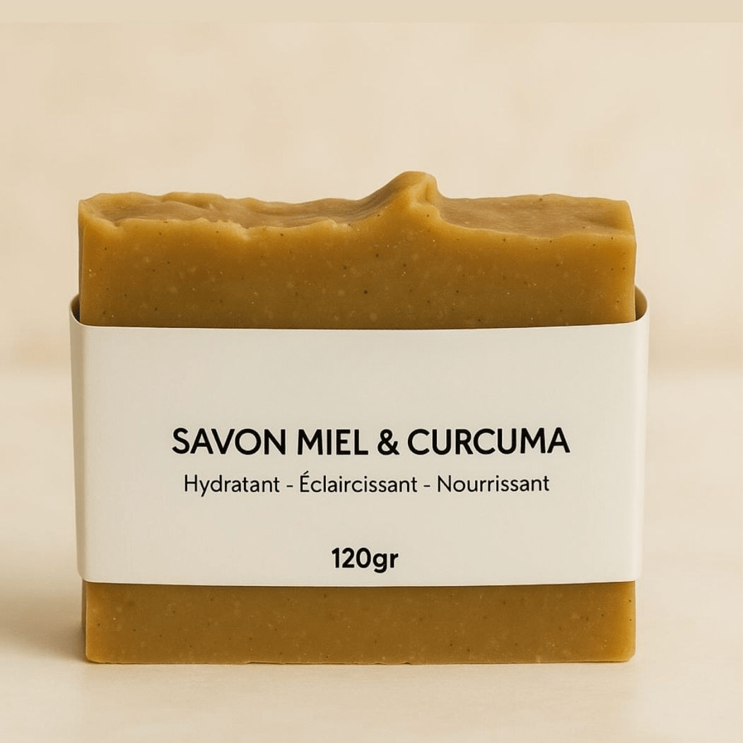 Savon Curcuma Miel Saponifié à froid - kalya