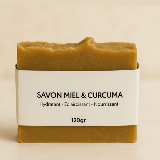 Savon Curcuma Miel Saponifié à froid - kalya